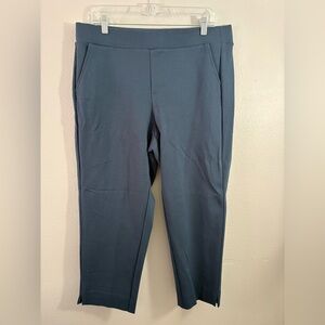 Cropped Dress Pants - Slate Blue